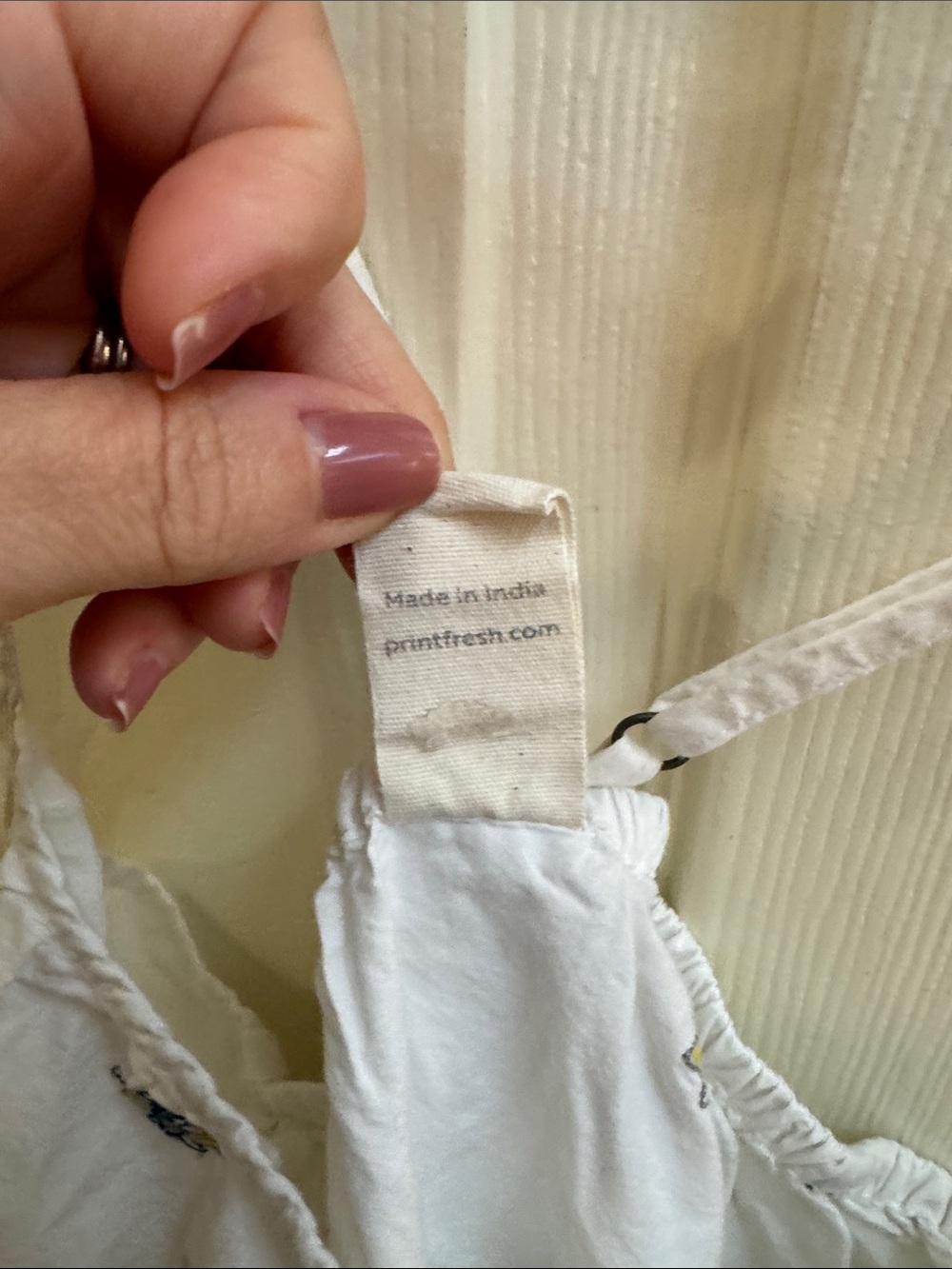 Printfresh White Bee-Print Slip Cami - Picture 4 of 4